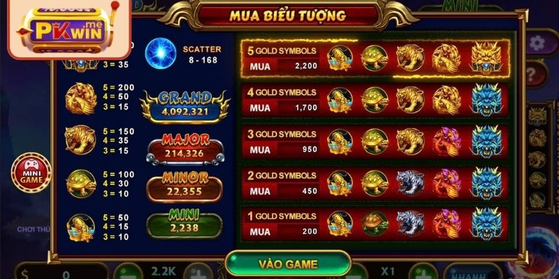 Trải nghiệm vòng quay kịch tính trong game