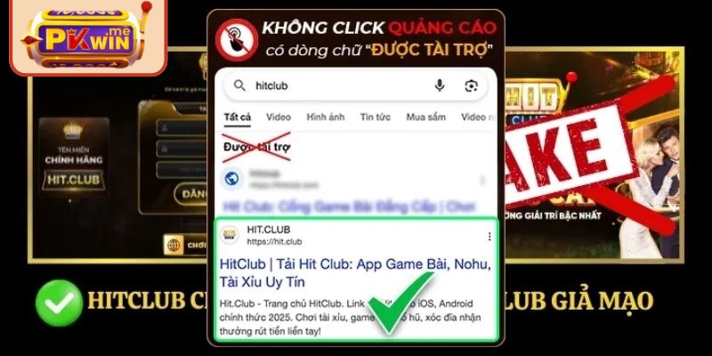 Cách nhận diện ứng dụng Hitclub giả mạo